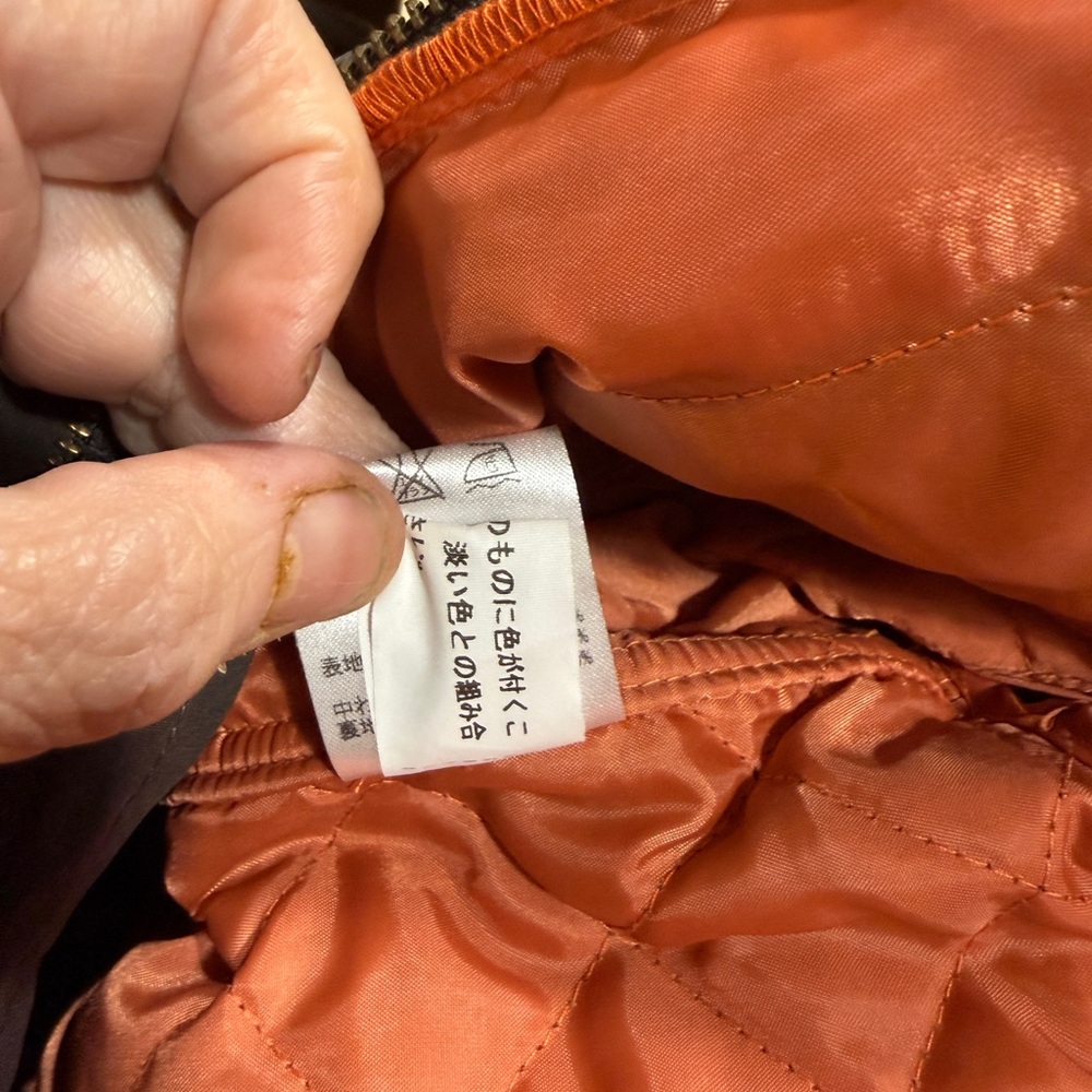 anyFAM Brown Quilted Hooded Jacket Fully Lined Size 2 - Picture 14 of 16